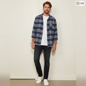 002 SHRRTS: Green Goodness Plaid Flannel shirt size 3X